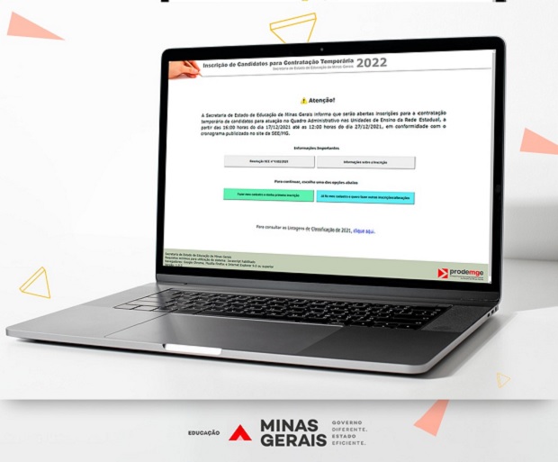 Divulgadas as listagens de classificação definitiva de inscritos nos processos de convocação e contratação temporária da SEE/MG
