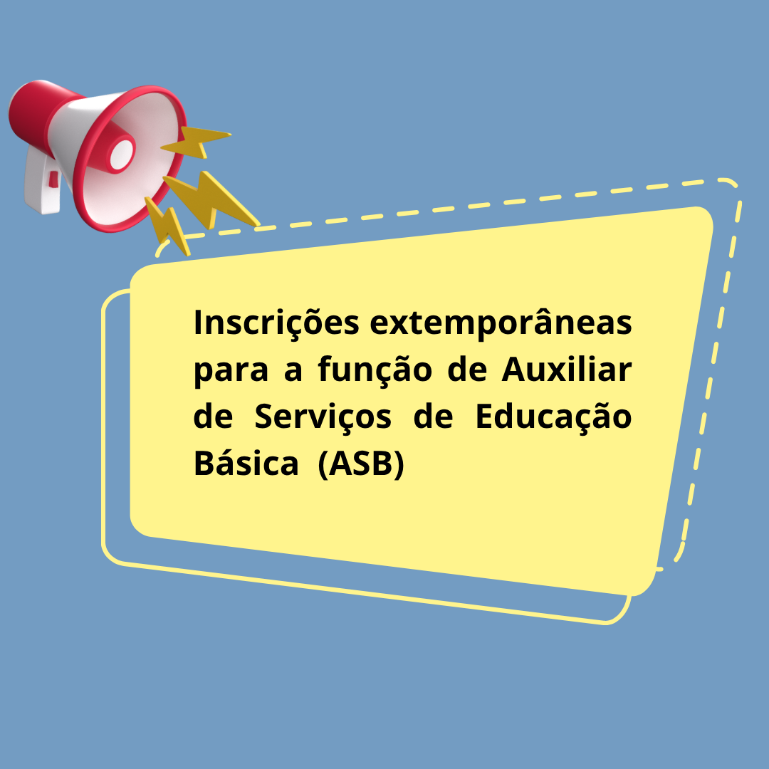 Inscrições para função de ASB
