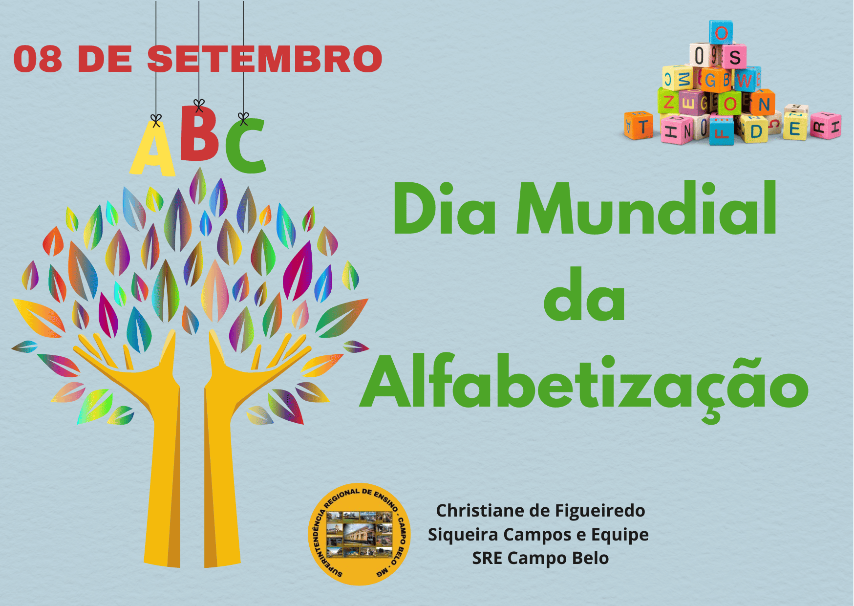 08 de Setembro Dia Mundial da Alfabetização