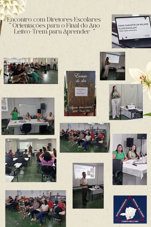 Ocorreu nos dias 18 e 19 de novembro na SRE Campo Belo o Encontro com Diretores Escolares com o tema: ” Orientações para o Final do Ano Letivo – Trem para Aprender.