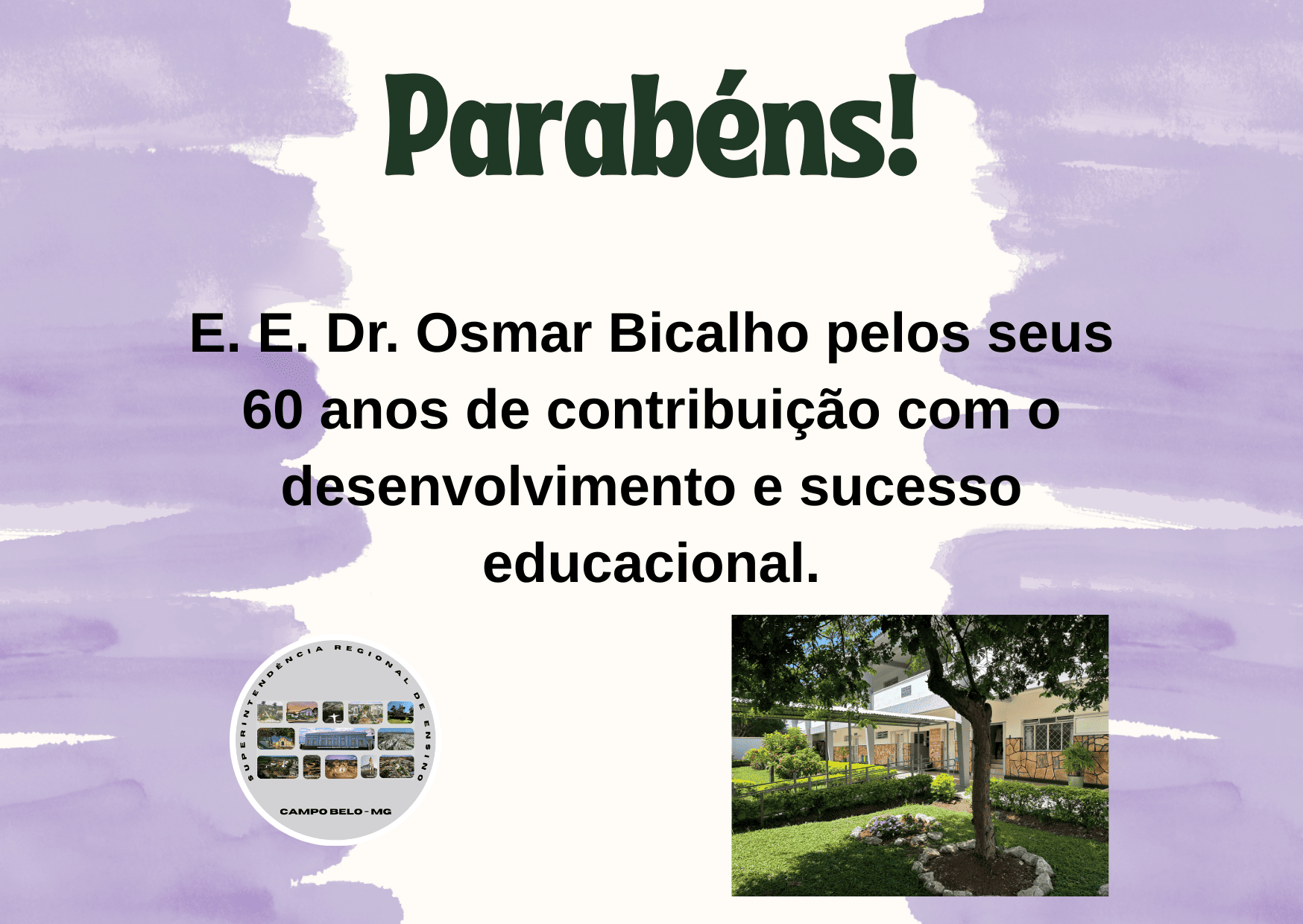 Parabéns E. E. Dr. Osmar Bicalho – Cristais – MG – 18/12