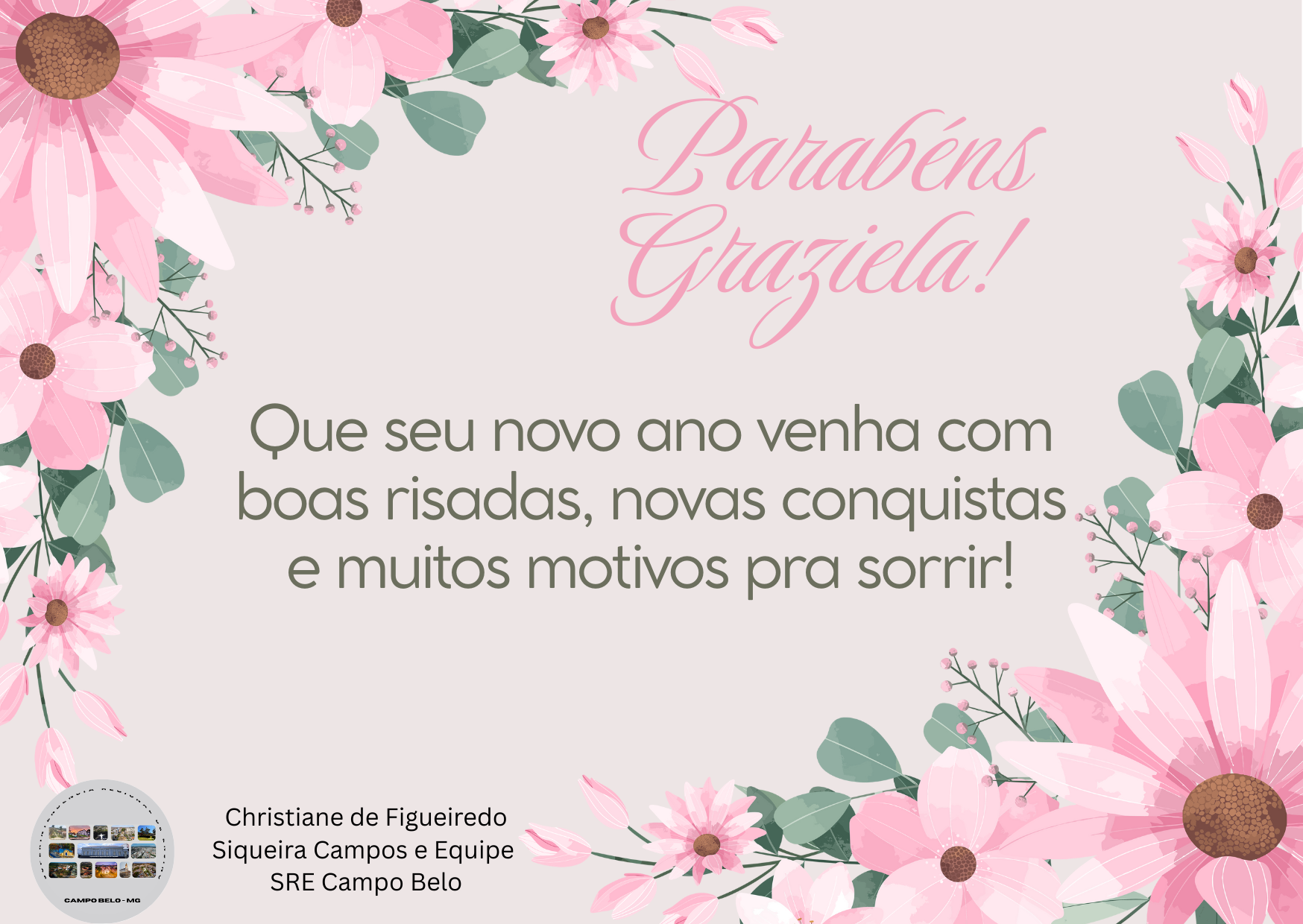 Parabéns Graziela!