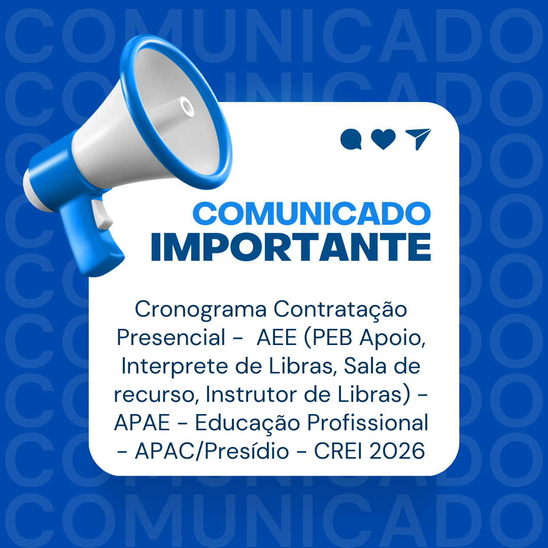 Cronograma Contratação Presencial – AEE-APAC-PRESIDIO 2026