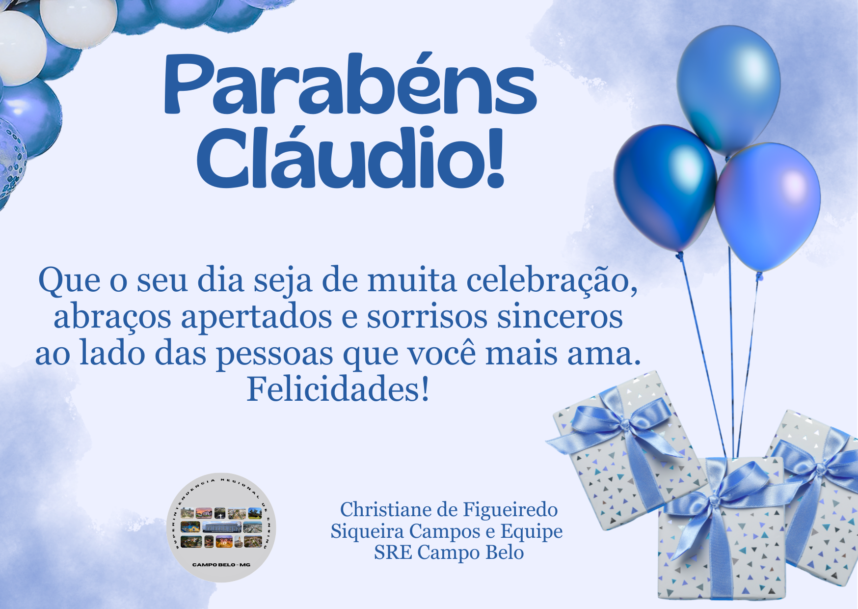 Parabéns Cláudio! 26/02