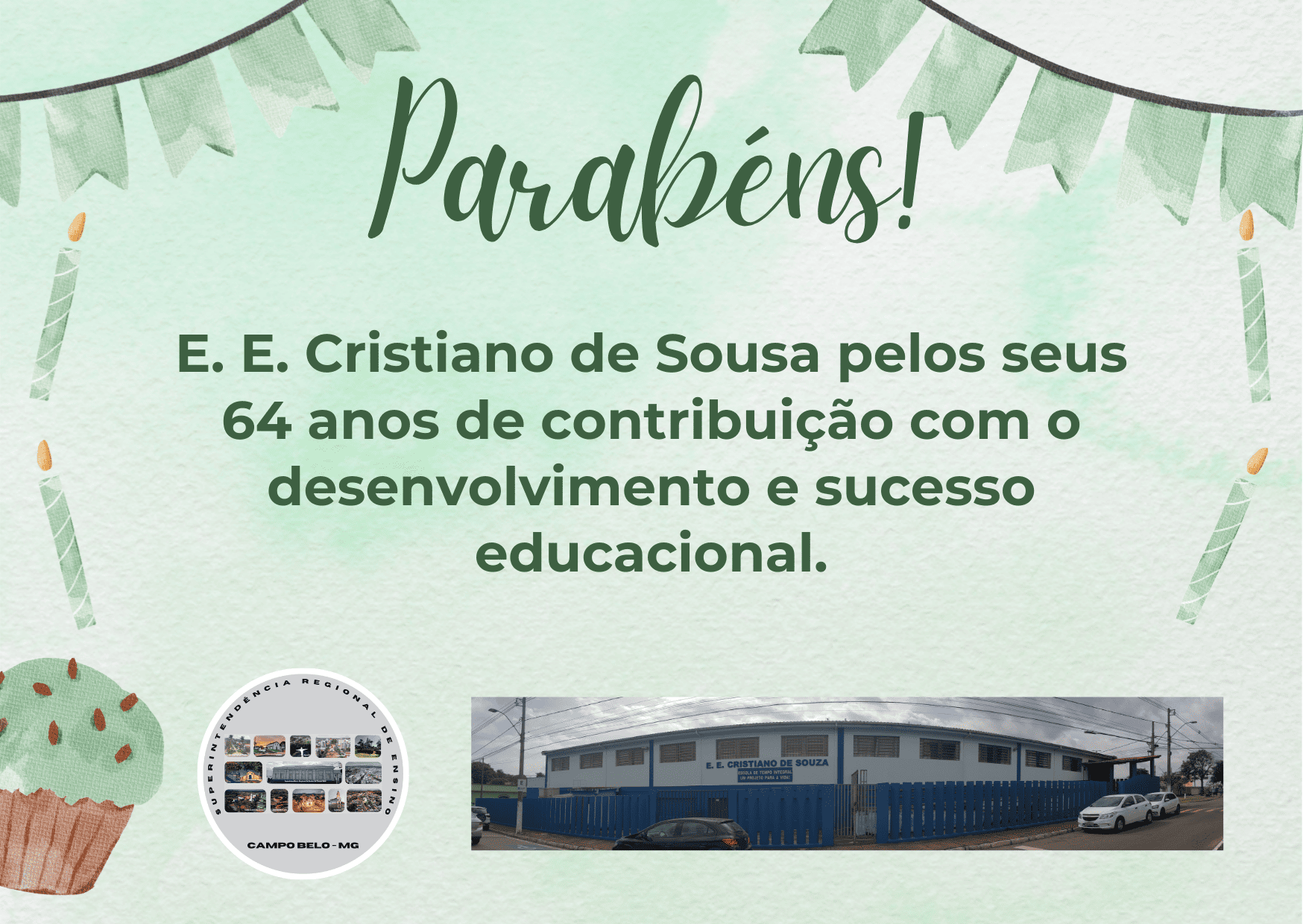 Parabéns E. E. Cristiano de Sousa – 18/02