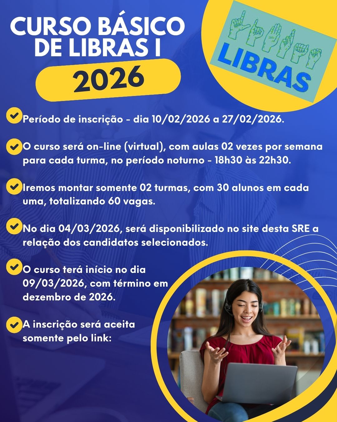 Curso de Libras – 2026