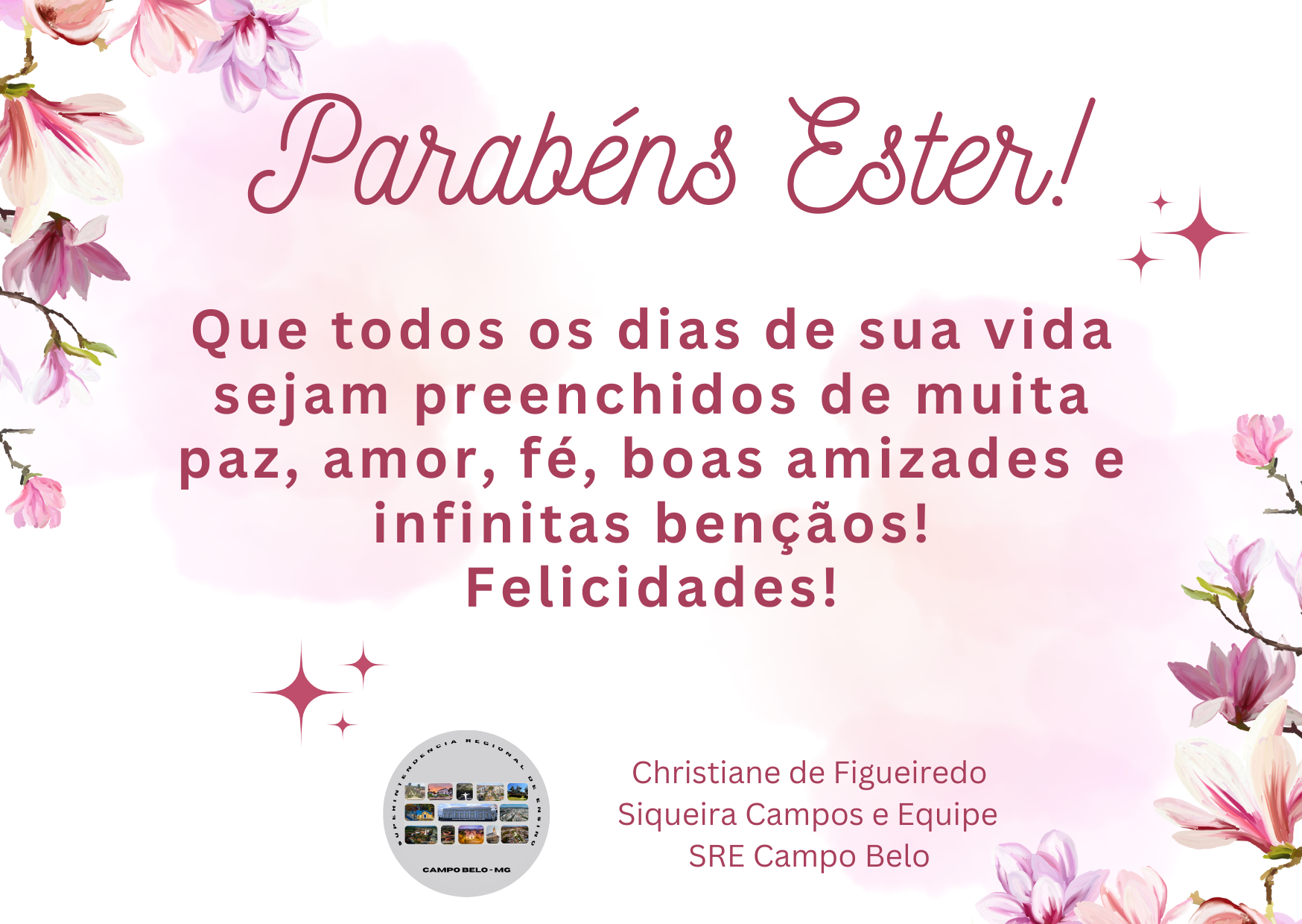 Parabéns Ester!