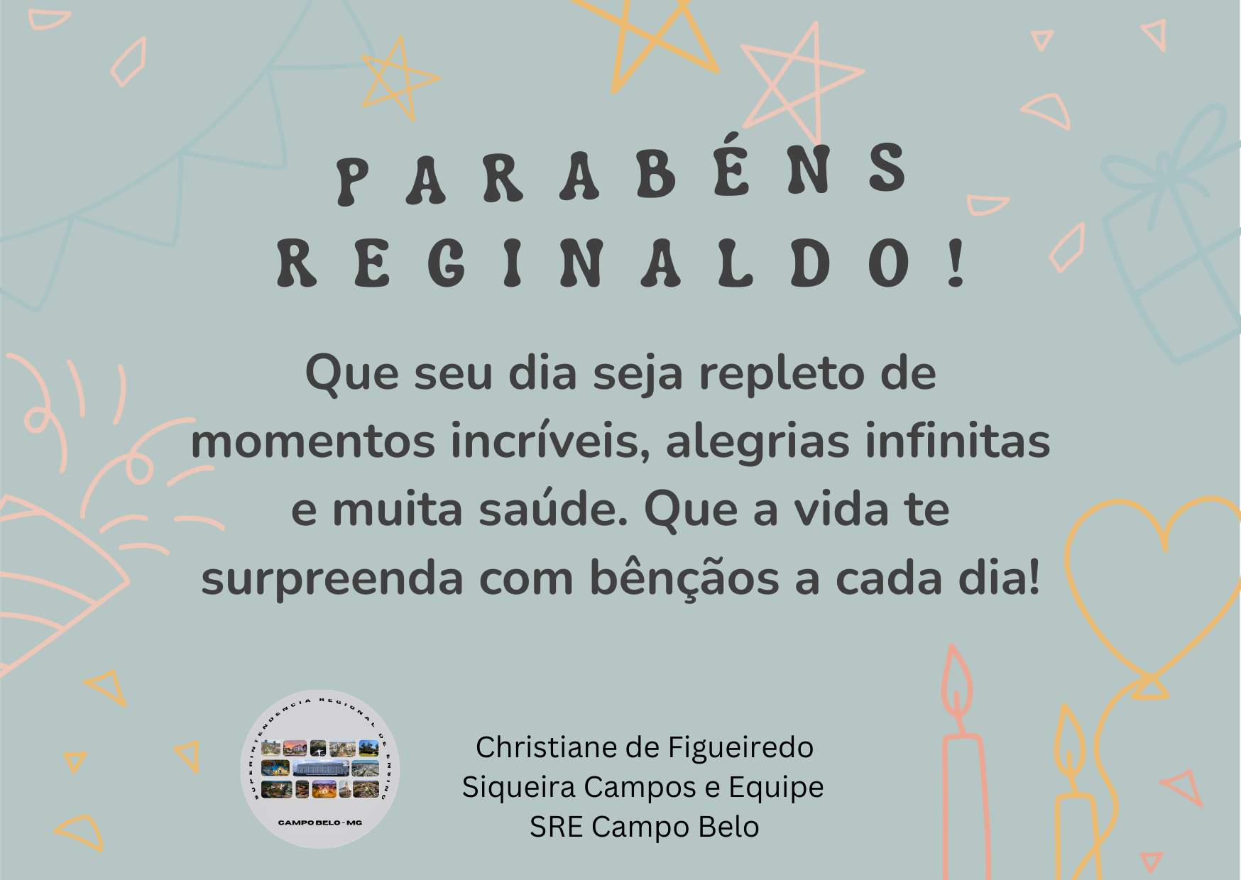 Parabéns Reginaldo!