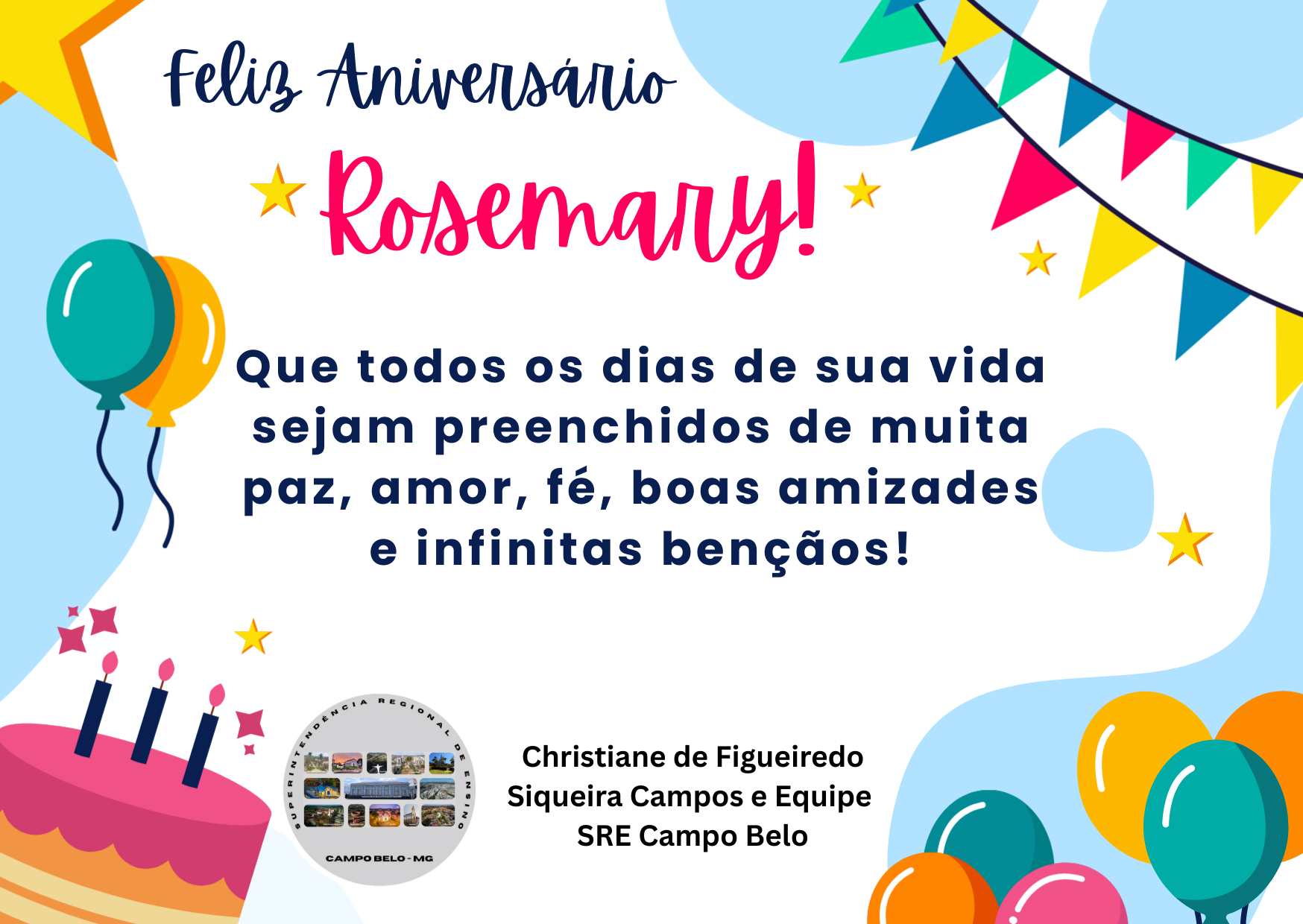Parabéns Rosemary!
