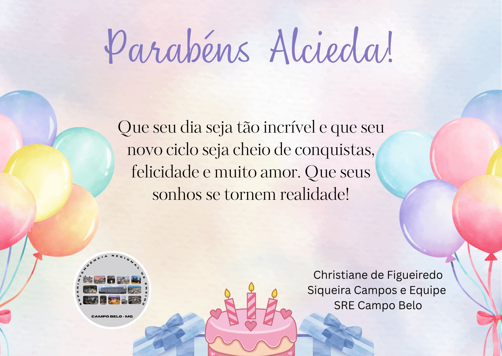Parabéns Alcieda!