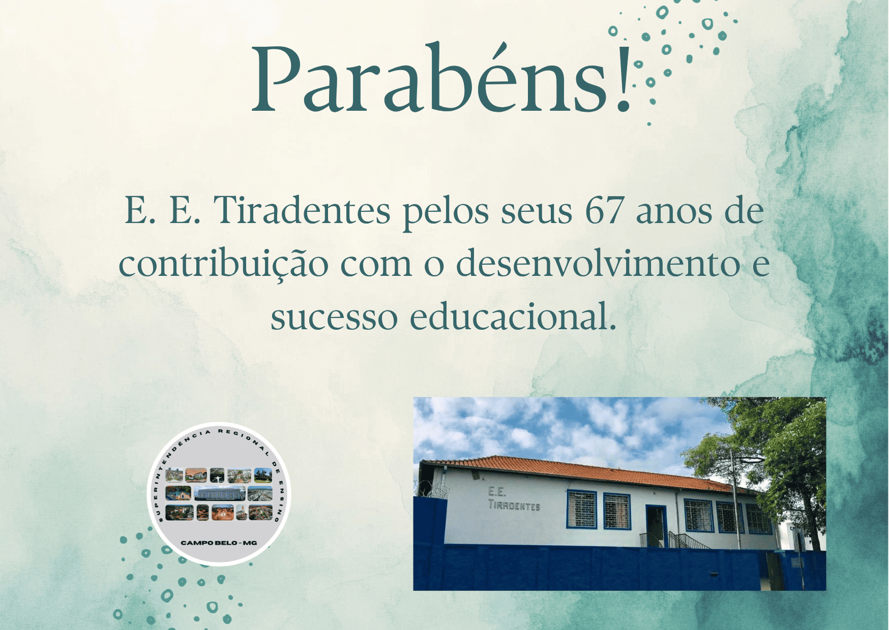 Parabéns E. E. Tiradentes – Lavras – MG